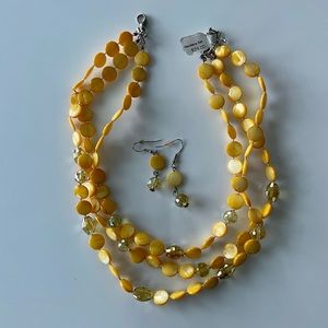 Costume Jewelry Necklace and Earrings